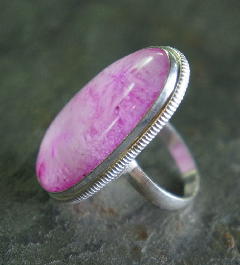 pink, quartz, agate, crystal, large, big, sterling, setting HD wallpaper