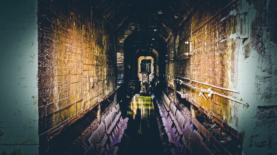 mining, industry, abandoned, processing, tunnel, architecture HD wallpaper