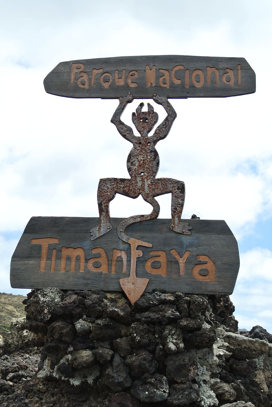 lanzarote, volcanic stones, devil, text, communication, western script HD wallpaper