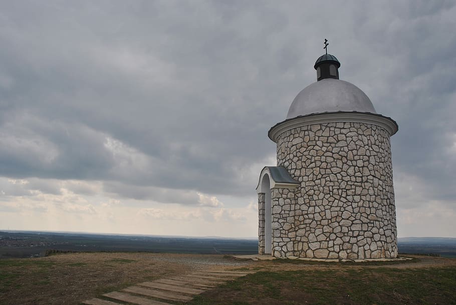 chapel, nature, monument, path, architecture, sky, cloud - sky HD wallpaper
