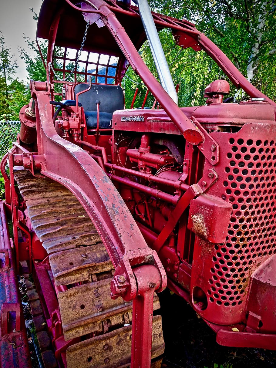 HD wallpaper: machinery, tractor, oldtimer, agriculture, antique, rusty ...