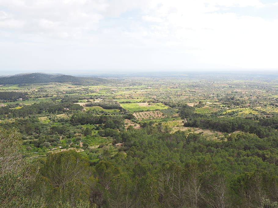 Mallorca, Outlook, View, Foresight, distant view, ermita sant honorat HD wallpaper