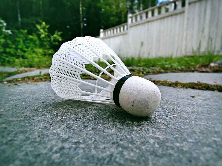 badminton, ball, feather, game, summer species, sport, soccer, HD wallpaper