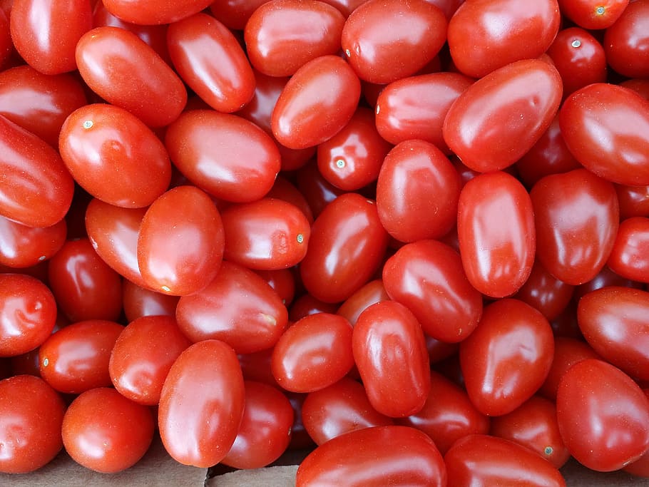 tomatoes, red, vegetables, food, background, farmers, market HD wallpaper