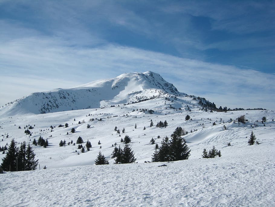 germany, landscape, winter, snow, ice, sky, clouds, mountains HD wallpaper