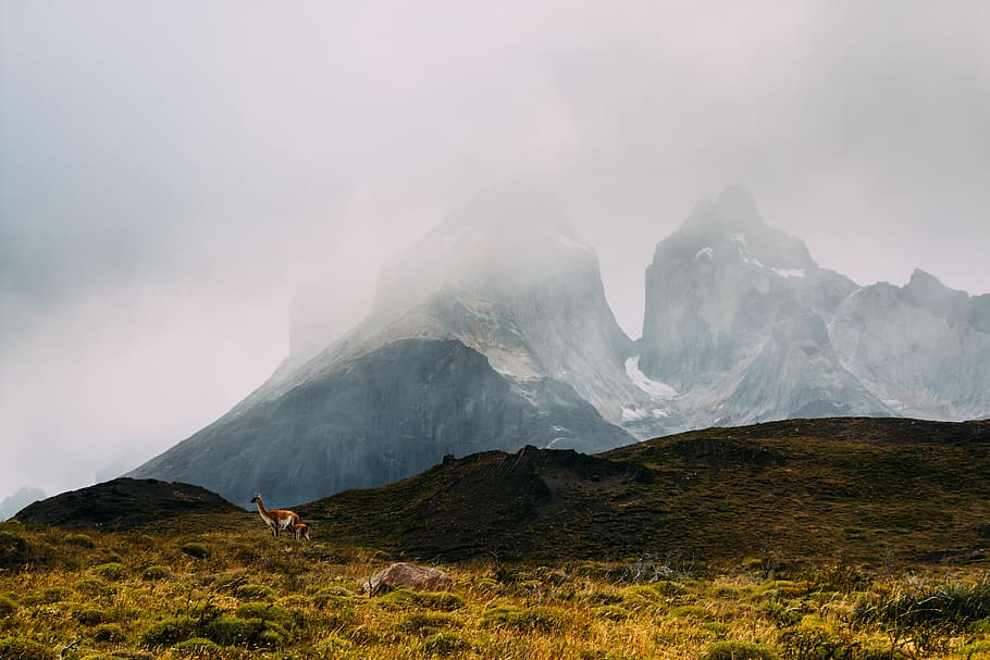 mountain, highland, cloud, sky, summit, ridge, landscape, nature HD wallpaper