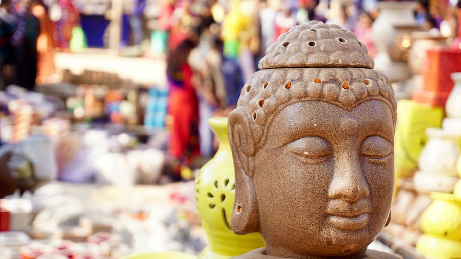 blur, sell, sale, focus, ancient, Buddhism, close-up, religious HD wallpaper