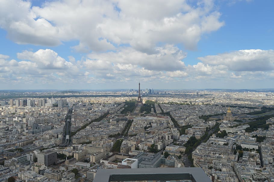skyline, paris, panoramic, architecture, built structure, city HD wallpaper