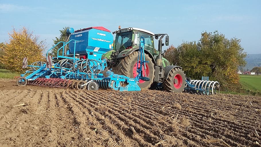 Tractor, Arable, Agriculture, Field, arable land, technology HD wallpaper