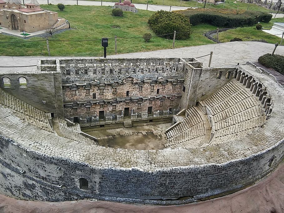antalya, amphitheater, aspendos, architecture, history, famous Place HD wallpaper