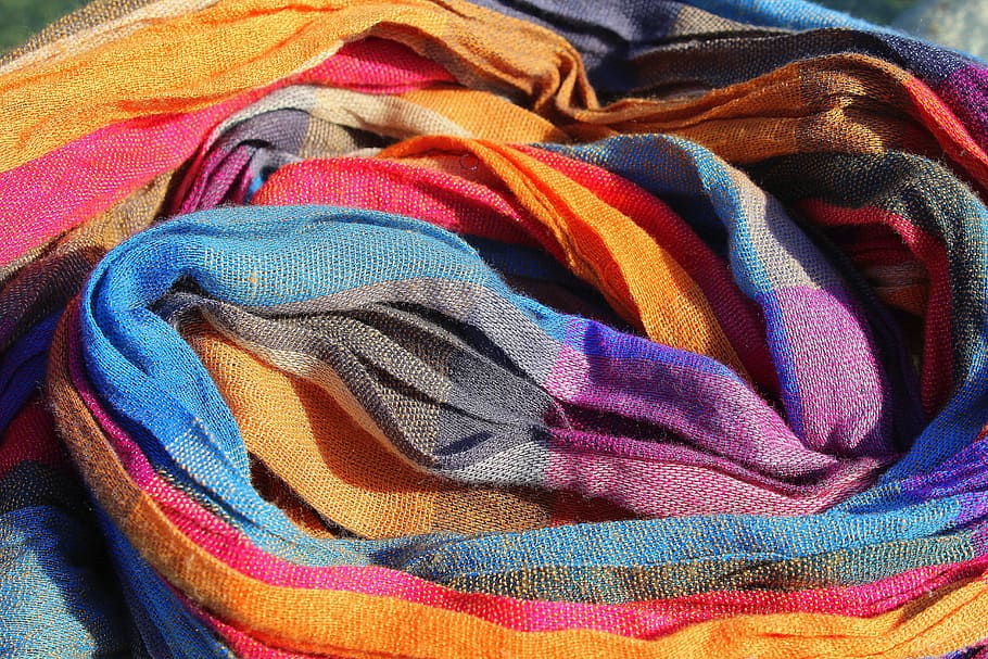 textile, scarf, web, color, shawl, the background, texture, HD wallpaper