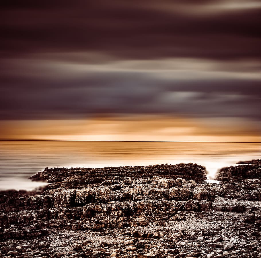 irish, ocean, seascape, cloud - sky, scenics - nature, beauty in nature HD wallpaper