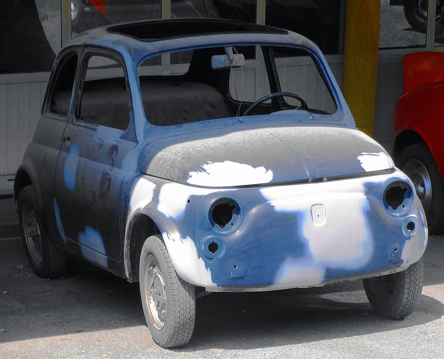 car, cinquecento, small, polished, mode of transportation, land vehicle HD wallpaper