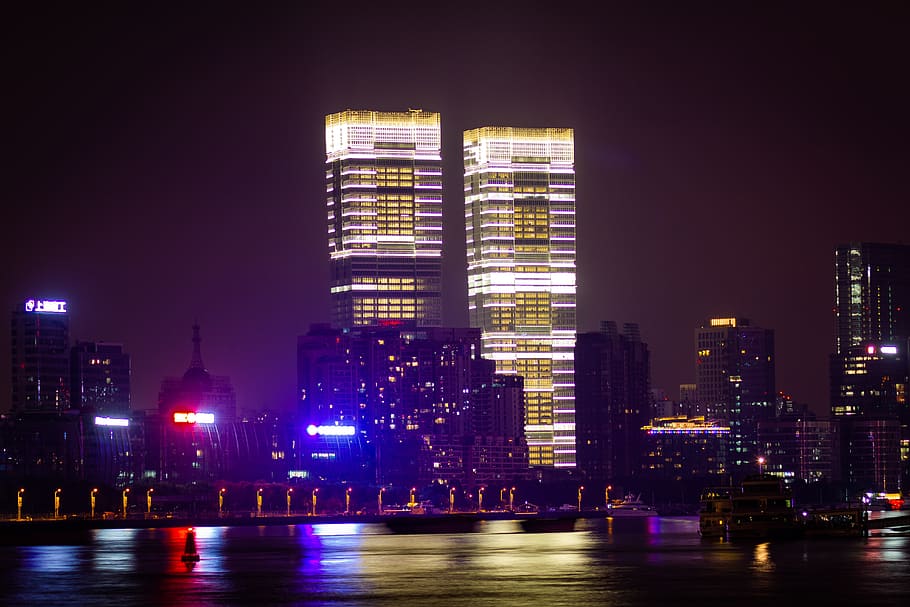 shanghai, china, metropolis, building exterior, city, architecture HD wallpaper