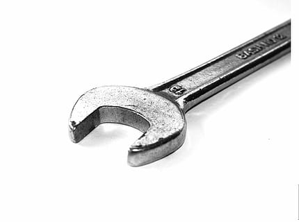 silver open wrench, tools, set, handyman, white, repairman HD wallpaper