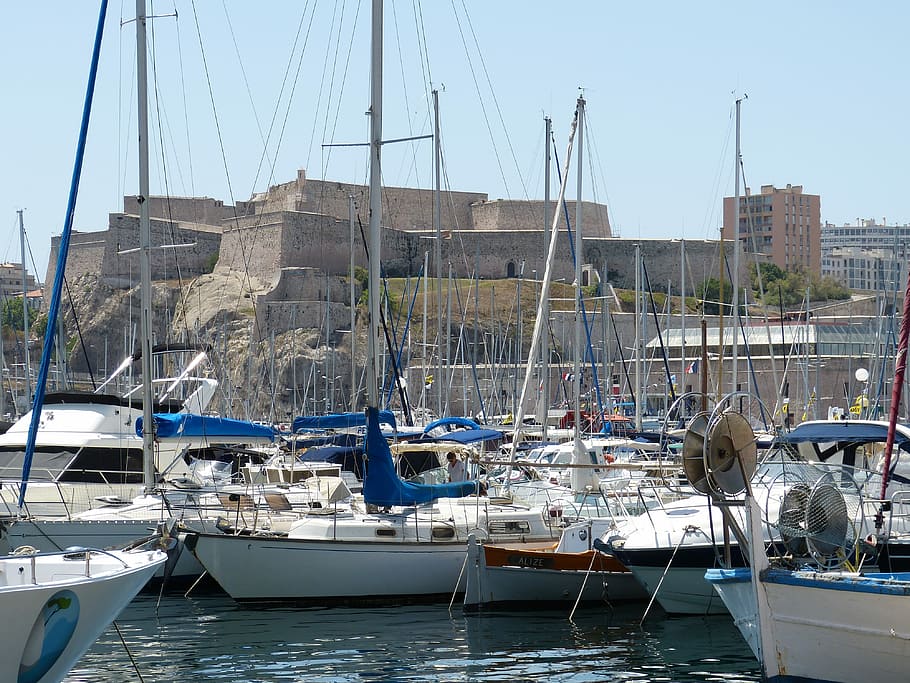 Marseille, France, Mediterranean, City, south of france, promenade, HD wallpaper