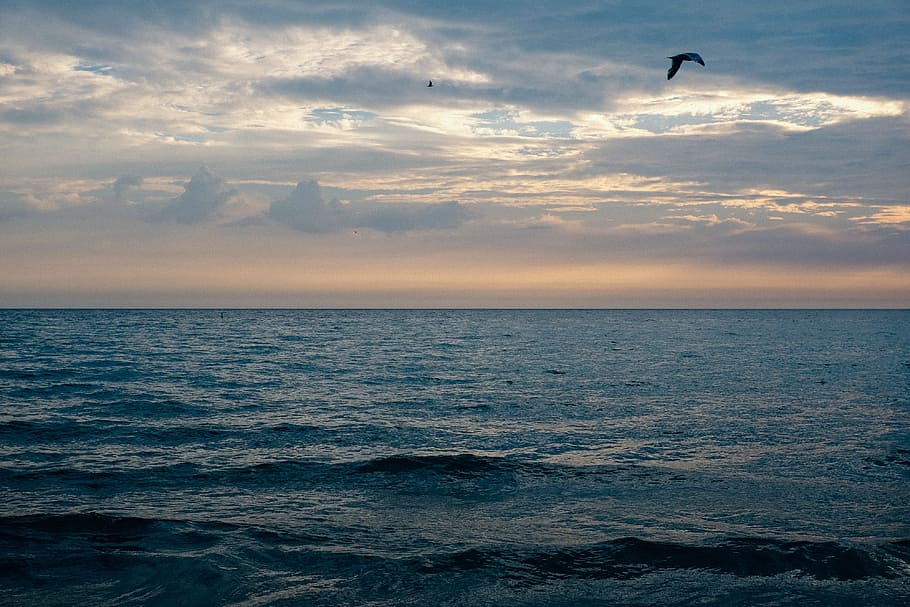 Sunrise on Lake Michigan, landscape, sea, nature, sky, cloud - Sky HD wallpaper