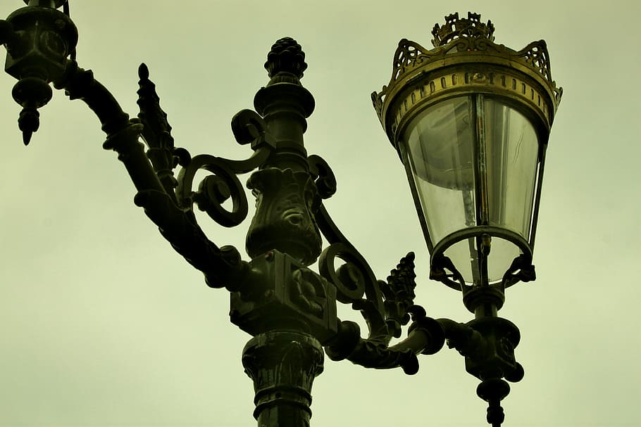 reverberatory, light, candelabra, lighting, low angle view HD wallpaper