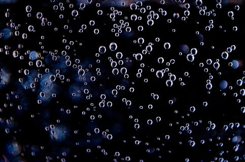 white and black bubbles digital wallpaper, background, clean HD wallpaper
