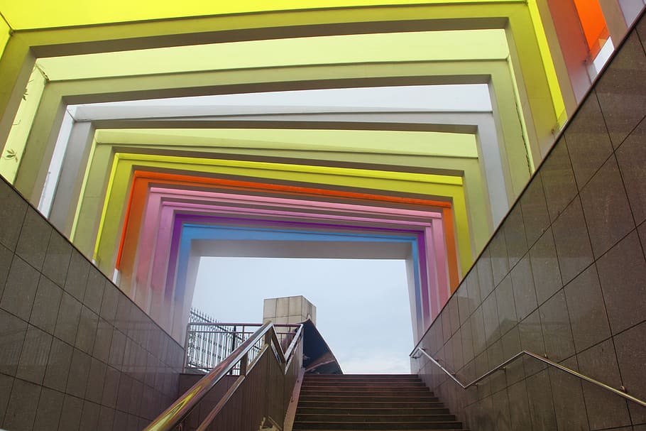 Color, Outside, World, Background, outside world, staircase HD wallpaper