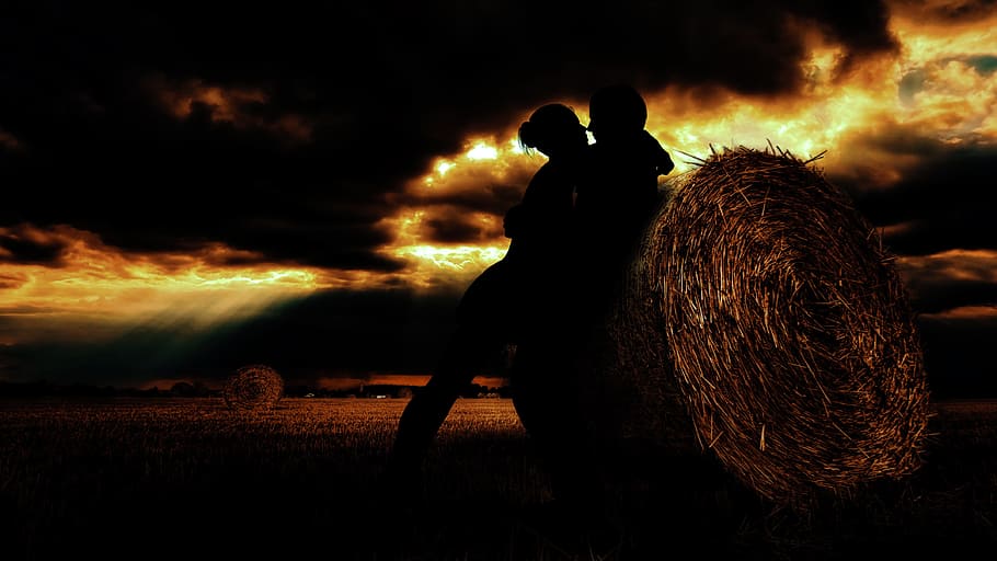 panoramic, sunset, outdoors, dusk, dawn, heartbeat, nature HD wallpaper