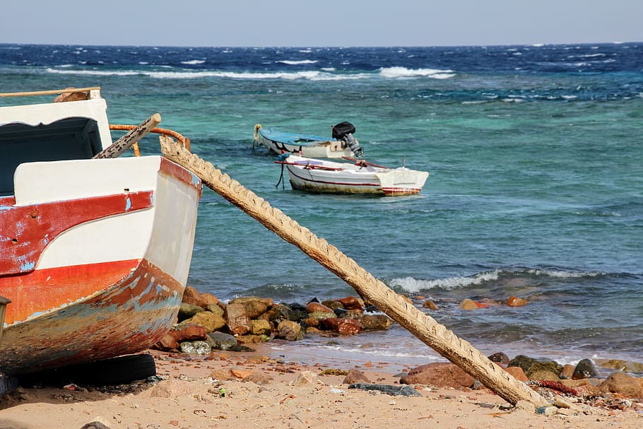 Sea, Boot, Ship, Pier, Wave, Background, boarding aid, nautical Vessel HD wallpaper