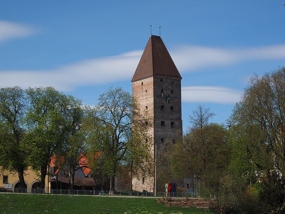 Goose, Tower, Ulm, Danube, River, goose tower, building, architecture HD wallpaper