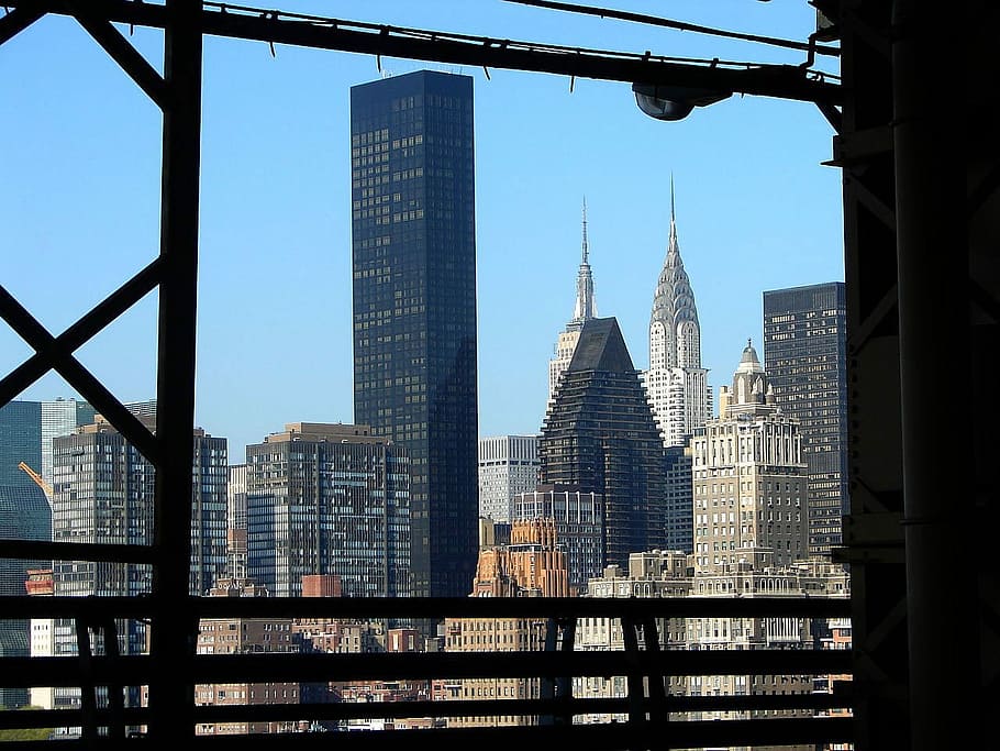 Chrysler, Building, Skyline, new, york, city, state, bridge HD wallpaper