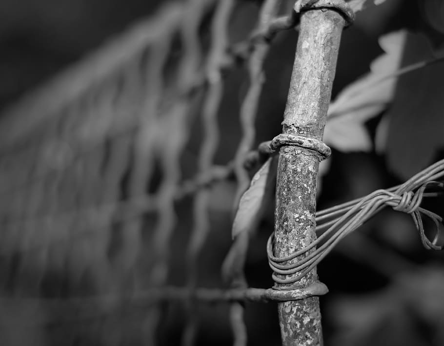 fence, wire, depth of sharpness, atmosphere, architecture, building HD wallpaper