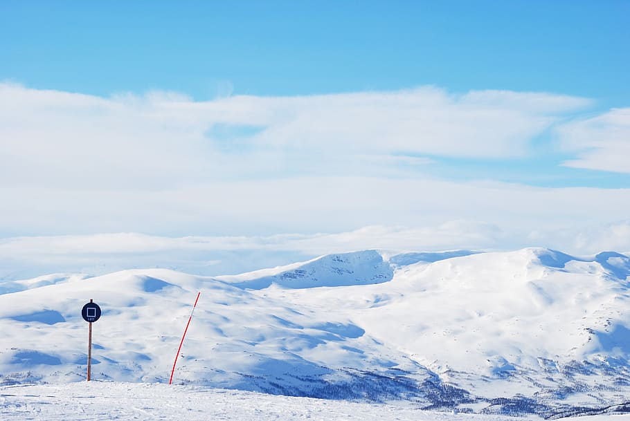 hemavan, snow, norrland, mountain, snow landscape, winter magic, HD wallpaper