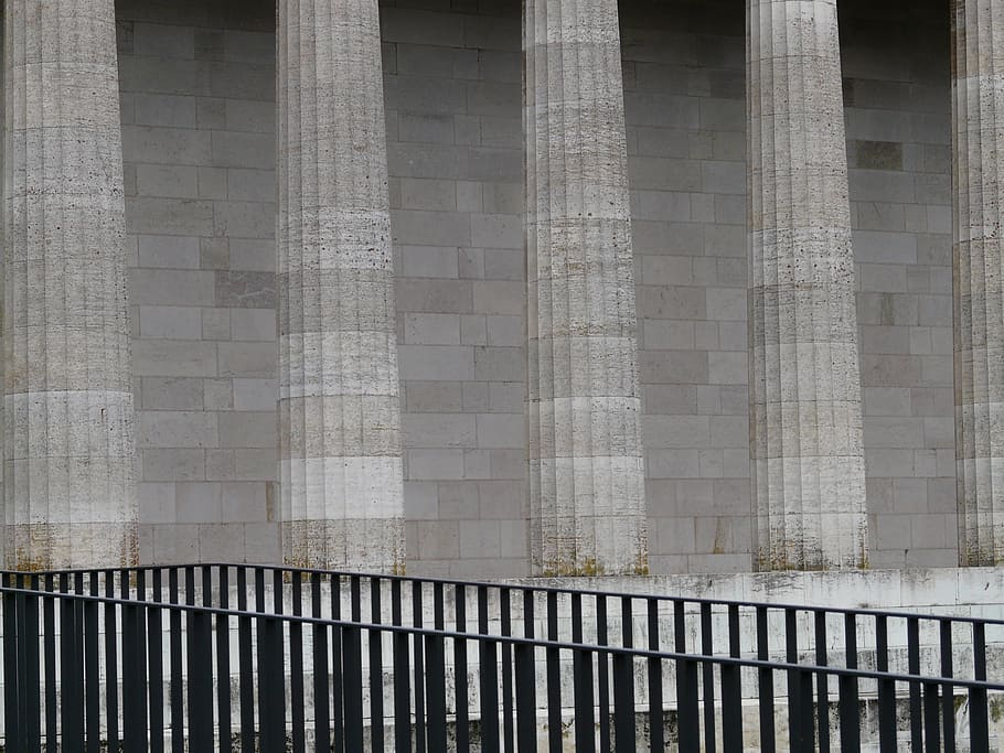 Railing, Columnar, Building, Walhalla, memorial, hall of the fallen HD wallpaper