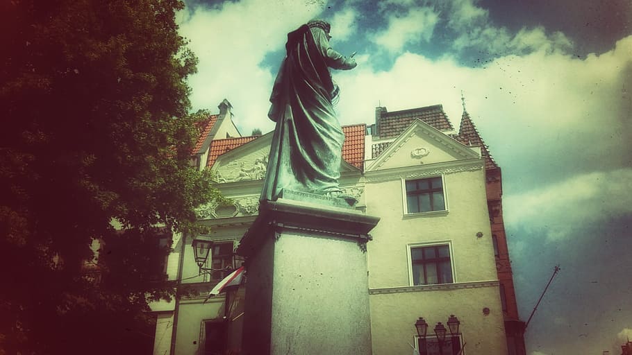 copernicus, monument, toruń, poland, old town, the old town HD wallpaper