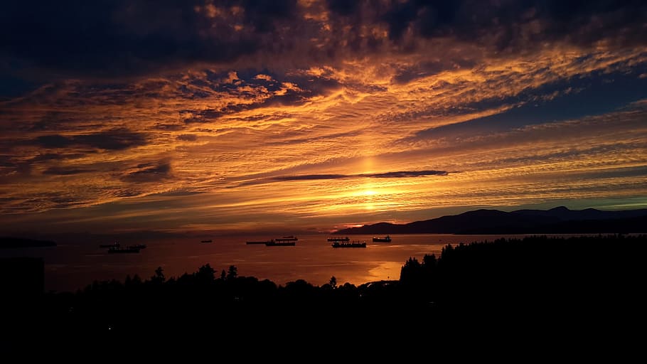 sunset, dawn, dusk, panoramic, sky, cloud - sky, scenics - nature HD wallpaper