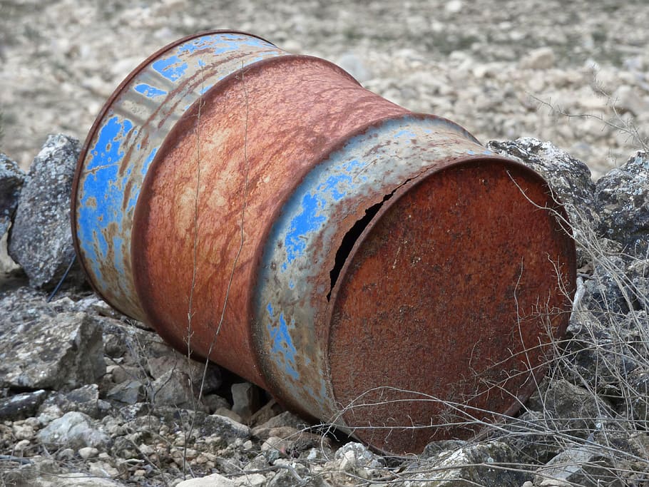 drum, fuel, abandoned, rusty, landfill, environment, illegal HD wallpaper