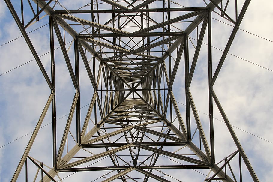 electricity pylon, sky, clouds, built structure, architecture HD wallpaper