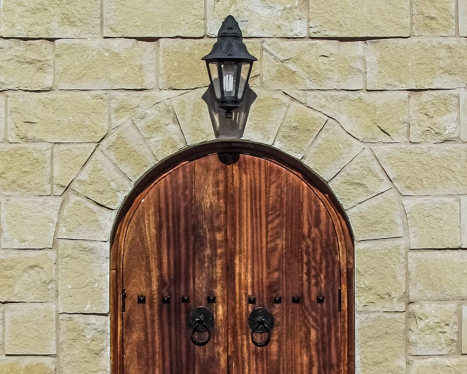 HD wallpaper: door, entrance, wooden, church, cyprus, wood - material