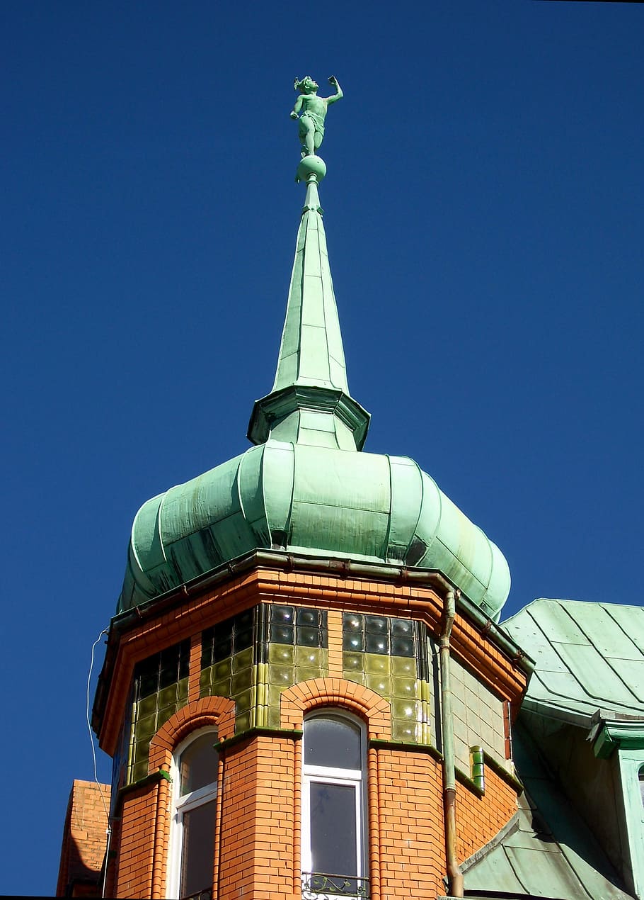 building, tower, architecture, construction, view from the bottom HD wallpaper