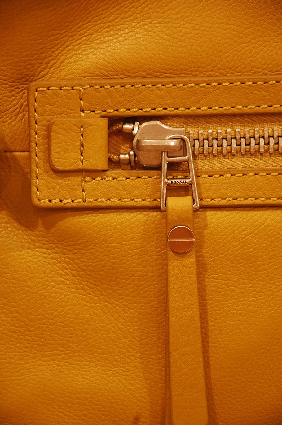 zipper, bag, closure, close, leather, indoors, brown, no people HD wallpaper