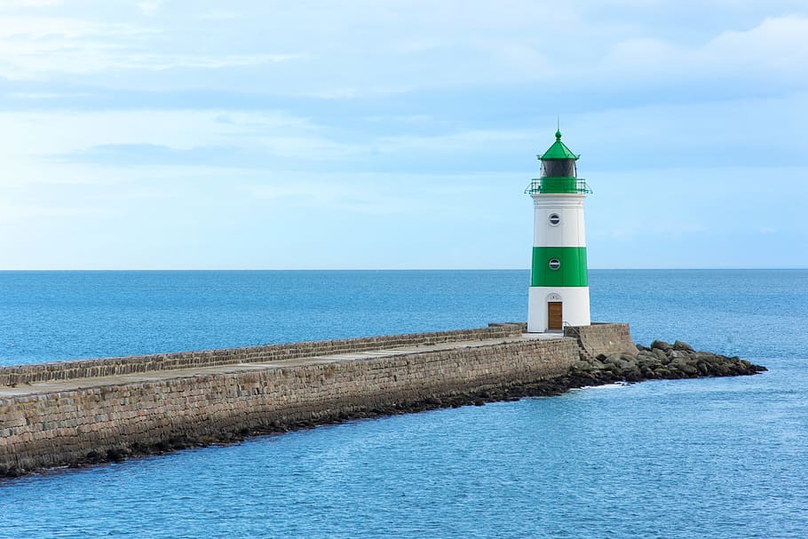approximately, lighthouse, north sea, schlei, kappeln, coast HD wallpaper