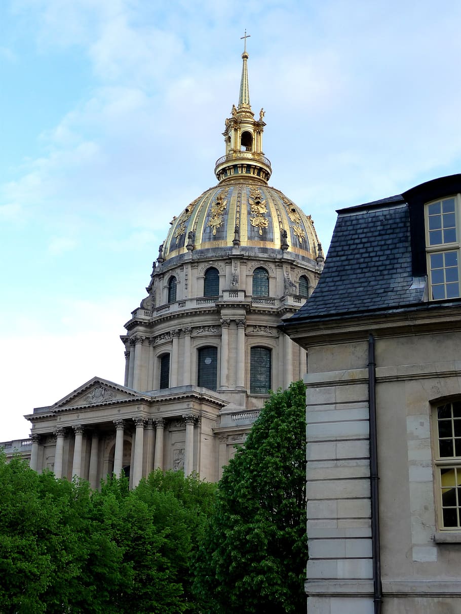 paris, napoleon, france, building, city, tower, invalides, museum, HD wallpaper