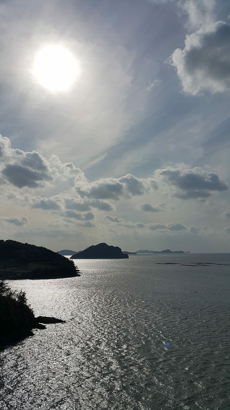 Sea, Solar, Scenery, sky, water, sun, tranquility, tranquil scene HD wallpaper