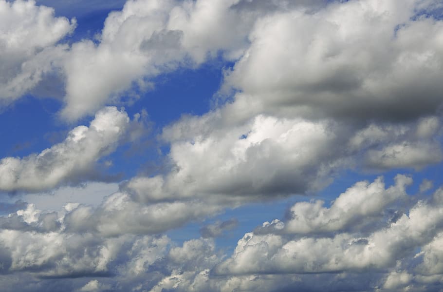 Clouds, Sky, Blue Sky, Sky, Landscape, Nature, storm clouds HD wallpaper