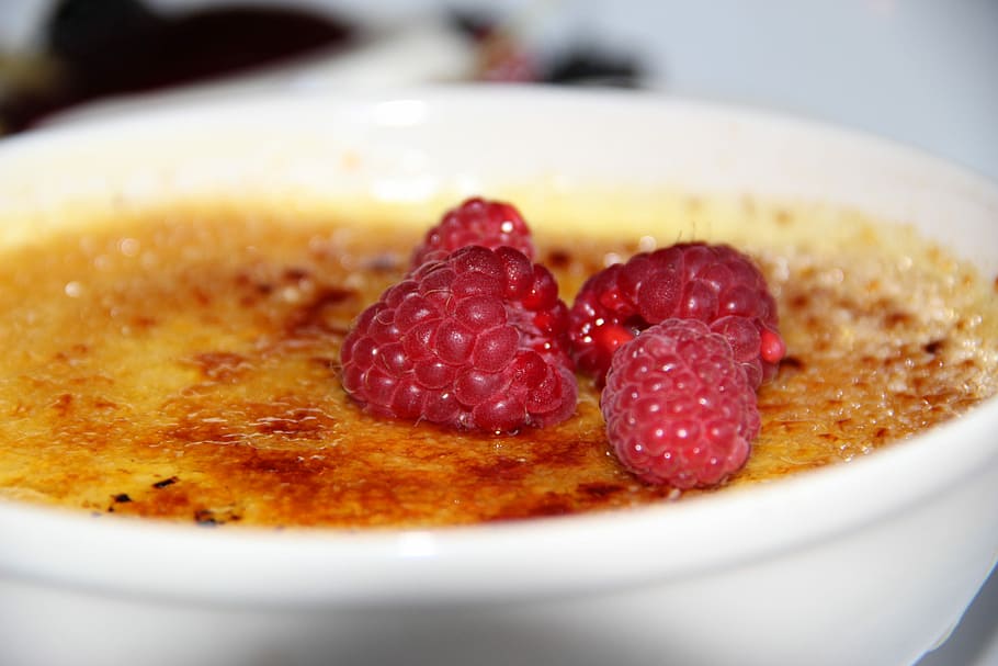 Raspberry, Dessert, Sweet, Dish, Cream, sweet dish, delicious HD wallpaper