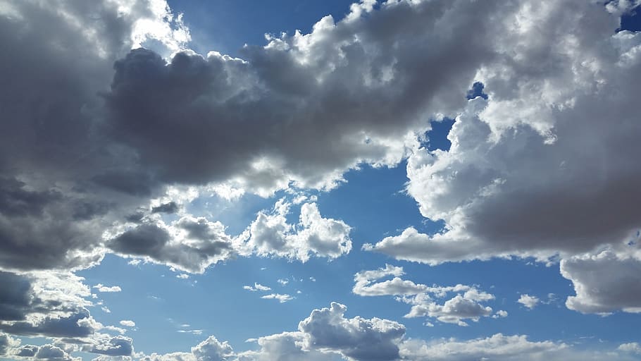 sky, clouds, cloudy, light, blue, cloud - sky, cloudscape, backgrounds HD wallpaper