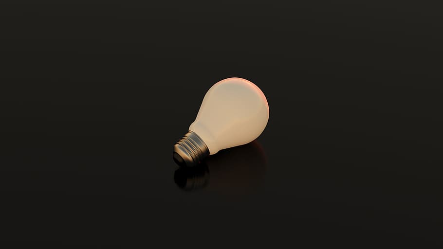 incandescent, light, bulb, lamp, electricity, energy, studio shot HD wallpaper