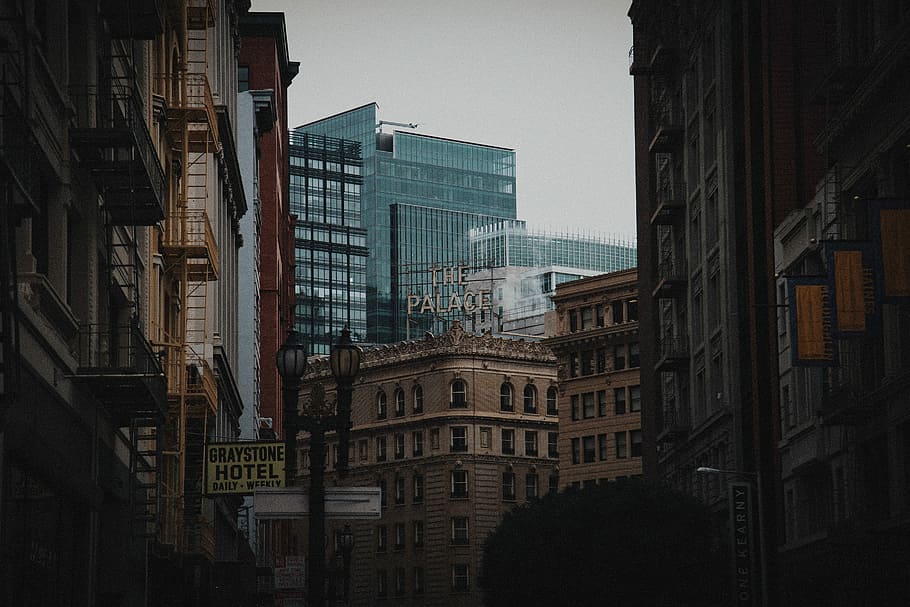 landscape photo of Graystone Hotel building, landscape photography of city buildingds HD wallpaper