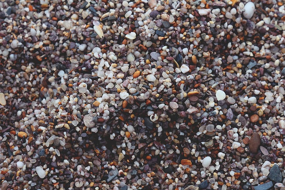 assorted-color pebbles at daytime, closeup, photography, rocks HD wallpaper