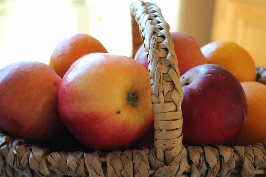 apple, vitamins, fruit, frisch, healthy, food, ripe, healthy eating HD wallpaper