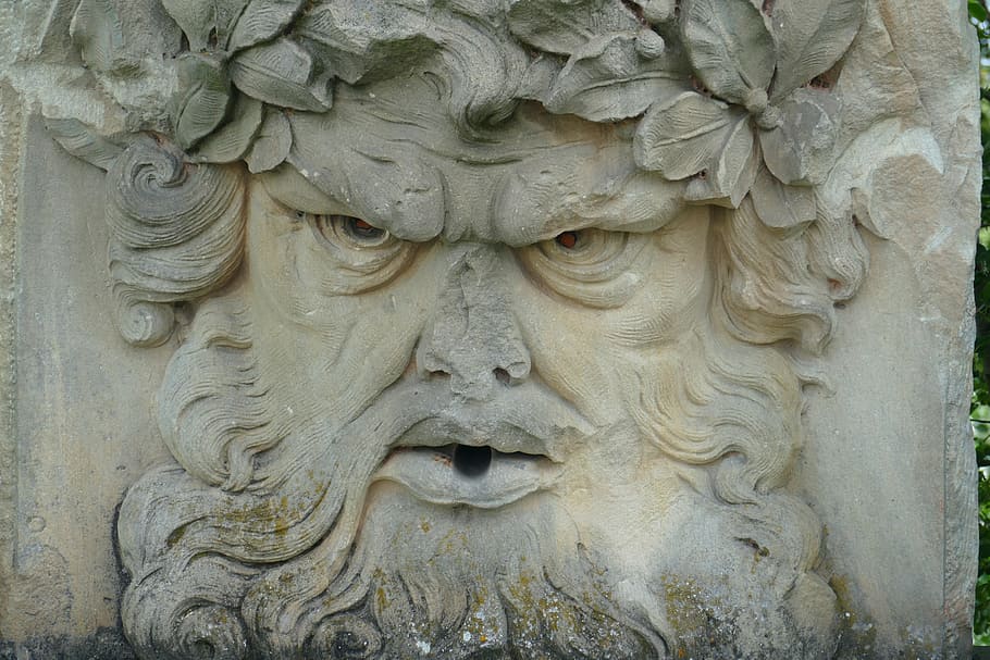 face, monument, grim, meaningful, gloomy, god, semi-god, stone HD wallpaper