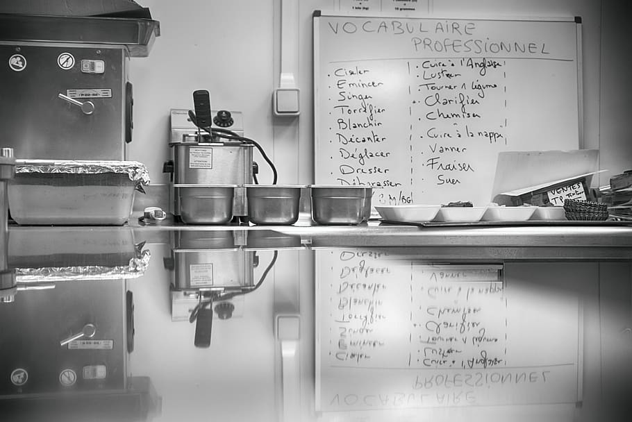 kitchen, table, preparation, text, food and drink, indoors HD wallpaper